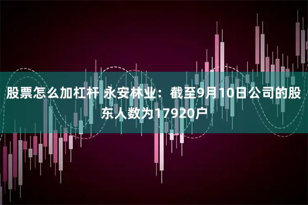 股票怎么加杠杆 永安林业：截至9月10日公司的股东人数为17920户